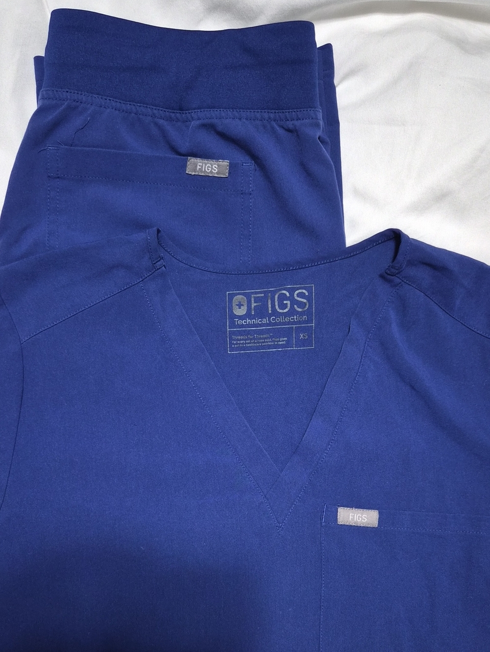 Figs set- Livingston/Casma In DEEP ROYAL BLUE XS/XS Or XS Petite